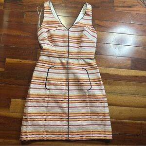 Trina Turk Striped Multicolor Sleeveless Dress